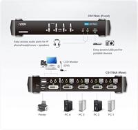 ATEN CS1782A KVM-switch 2 poorten DVI USB 2560 x 1600 Pixel - thumbnail