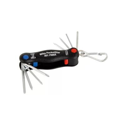 Wiha multitool mini pocketstar (zwart, 8-delig)