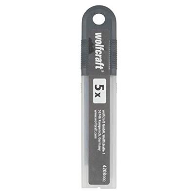Wolfcraft abbrechklingen | 18mm | pro-sharp zwart | 5 stuks - 4208000 Wolfcraft abbrechklingen | 18mm | pro-sharp zwart | 5 stuks - 4208000