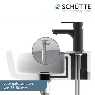 SCHÜTTE wastafelmengkraan denver matzwart