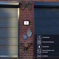Solar huisnummer axel zwart op zonne energie inclusief nummers - thumbnail