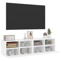 Tv-wandmeubels 2 st 60x30x30 cm bewerkt hout wit - thumbnail