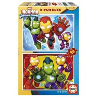 Puzzel Educa Iron Man & His Awsome Friends 48 Onderdelen - thumbnail