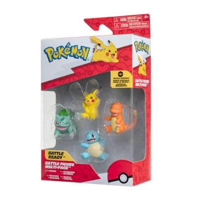 Pokemon Battle Figure - Multi Pack (Pikachu, Bulbasaur, Charmander & Squirtle)
