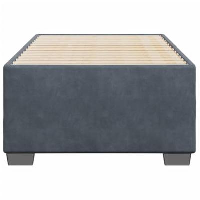 Bedframe zonder matras 100x200 cm fluweel donkergrijs