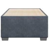 Bedframe zonder matras 100x200 cm fluweel donkergrijs - thumbnail