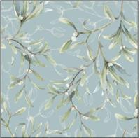 Ambiente Servet Mistletoe All Over 25cm Kerst Cocktailservet - thumbnail