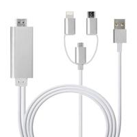 Kabel USB naar Lightning Apple Lightning - USB Wit 2 m - thumbnail