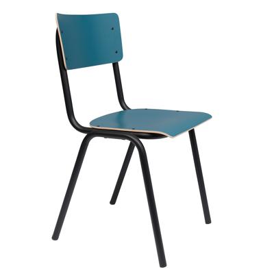 Zuiver Eetkamerstoel 'Back to School' Matte, kleur Petrol