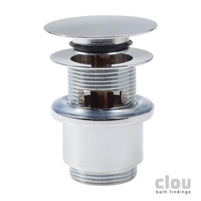 Stop/go Afvoerplug Clou InBe Met Overloop Met Platte Afdekkap Rond Chroom Stop/go Afvoerplug Clou InBe Met Overloop Met Platte Afdekkap Rond Chroom