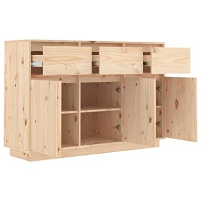 Dressoir 110x34x75 cm massief grenenhout - thumbnail