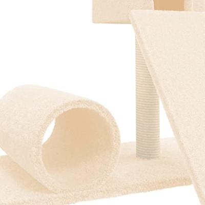 VidaXL Kattenmeubel met sisal krabpaal 59 cm crèmekleurig