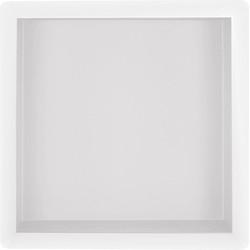 Saqu Shine inbouwnis 30x30x10 cm Mat wit