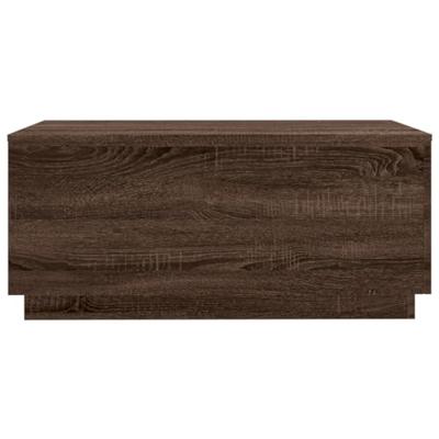 Salontafel met LED-verlichting 90x50x40 cm bruineikenkleurig Salontafel met LED-verlichting 90x50x40 cm bruineikenkleurig