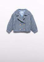 Abel & Lula winter jasje meisjes - licht blauw - thumbnail