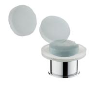 BWS Zeephouder Ida Vrijstaande Met Glas Chroom - thumbnail