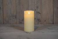 Ivoor Kaars Wax Rustiek Bewegende Vlam 10X20Cm 2Xc /Timer Anna's Collection - Annas collection - thumbnail