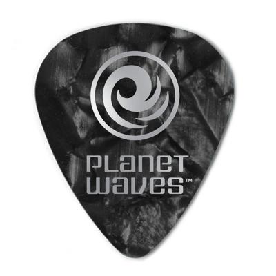 D'Addario 1CBKP2-10 zwarte pearl celluloid plectra 10 pack light D'Addario 1CBKP2-10 zwarte pearl celluloid plectra 10 pack light