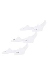 FALKE 3-paar Step High - heren footies met anti slip - Kousenvoetjes die niet afzakken - Sokken voor in loafers katoen - 50 - Wit - Onderbroek - - - thumbnail