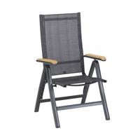 Memphis Verstelbare Tuinstoel Antraciet tuinmeubel Exotan - Exotan - thumbnail