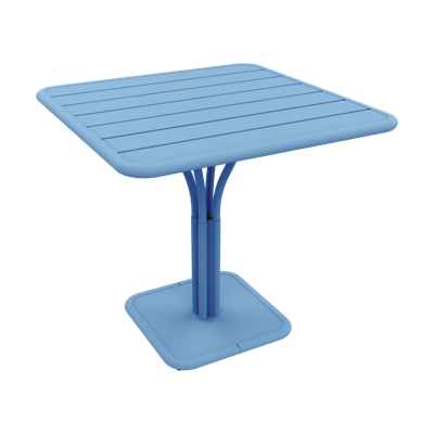 Fermob Luxembourg tuintafel kolom 80x80 cm Maya Blue