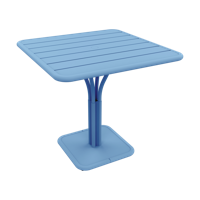 Fermob Luxembourg tuintafel kolom 80x80 cm Maya Blue - thumbnail