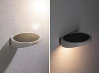 Paulmann 94247 Ryse Wandlamp op zonne-energie met bewegingsmelder Energielabel: A (A - G) 1.2 W Warmwit Wit - thumbnail