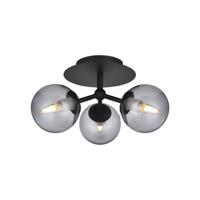 Halo Design Plafondlamp 'Atom' kleur Zwart / Smoke - thumbnail