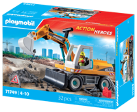 PLAYMOBIL Action Heroes grote graafmachine 71749 - thumbnail