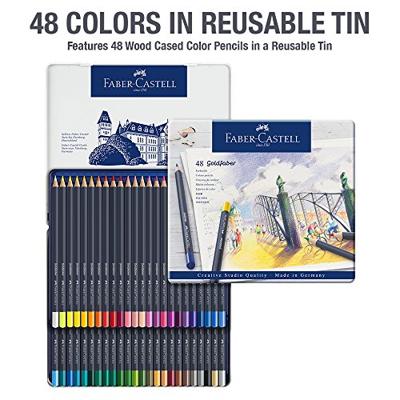 48 Kleurpotloden Faber-Castell Goldfaber in bliketui - thumbnail