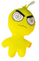 LG-Imports knuffel emotie figuurtjes junior 22 cm pluche geel - thumbnail