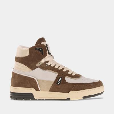 Off The Pitch Basketta Hi Glass Sneakers Bruin/Wit - Maat 39 - Kleur: WitBruin | Soccerfanshop
