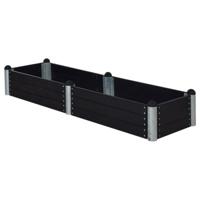 Langwerpige Moestuinbak Zwart Hout 80 x 270 CM - thumbnail