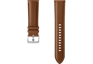 Samsung Stitch Leather Armband ET-SLR84, horlogeband voor Galaxy Watch3 met 22 mm bandbreedte, echt leren armband in bruin