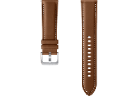 Samsung Stitch Leather Armband ET-SLR84, horlogeband voor Galaxy Watch3 met 22 mm bandbreedte, echt leren armband in bruin - thumbnail