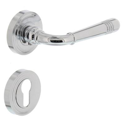 Intersteel Deurkruk Helena op rozet met profielcilinderrozetten - chroom Intersteel Deurkruk Helena op rozet met profielcilinderrozetten - chroom