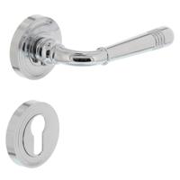 Intersteel Deurkruk Helena op rozet met profielcilinderrozetten - chroom - thumbnail