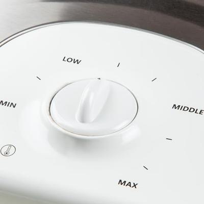 DOMO DO9222W XL Tasty Wafelijzer Controlelampje, Inklapbaar, Anti-aanbaklaag Wit