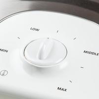 DOMO DO9222W XL Tasty Wafelijzer Controlelampje, Inklapbaar, Anti-aanbaklaag Wit - thumbnail