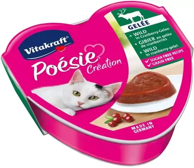 Vitakraft Poésie Création wild & cranberry in gelei 85g