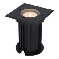 Ramsay LED Grondspot - Vierkant - Dimbaar - GU10 - 2700K warm wit - 4 Watt 345 lumen - Tuinspot - Zwart - IP67 waterdicht - Overrijdbaar voor de Oprit, Tuin en Terras - thumbnail