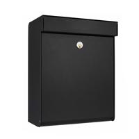 Design brievenbus Allux Grundform zwart - thumbnail