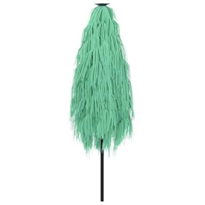 VidaXL Parasol met stalen paal 223x223x213 cm groen