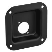 Adam Hall 87081 BLK D-size inbouwschotel zwart - thumbnail