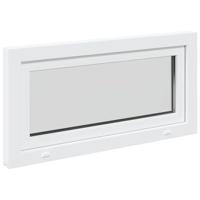 Kelderraam "RISOR" 100x50 cm draai-kiep DIN links wit - thumbnail