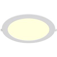 LED Downlight Inbouwspot - Brinton Thin - 18W 1760lm 120° Bundelhoek - Warm Wit 3000K - IP40 - Rond - Wit - Ø229mm Buitenmaat - Ø205mm Zaagmaat - thumbnail
