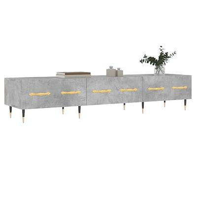 Tv-meubel 150x36x30 cm bewerkt hout betongrijs