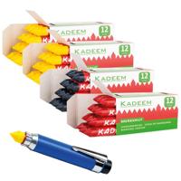 Markeerkrijt aftekenkrijt Set 4 x 12 Stuks Incl. Houder - thumbnail