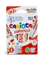 Carioca stempelstift Stamperello, doos van 6 stuks in geassorteerde kleuren - thumbnail
