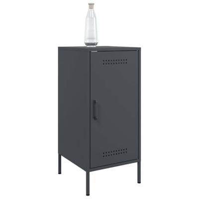 Dressoir 36x39x79 cm staal antracietkleurig
